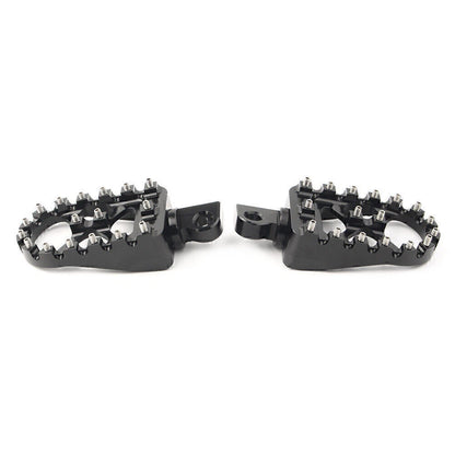 Wide Foot Pegs MX Style for Harley Dyna Sportster Iron 883 Fatboy (2004-2023)