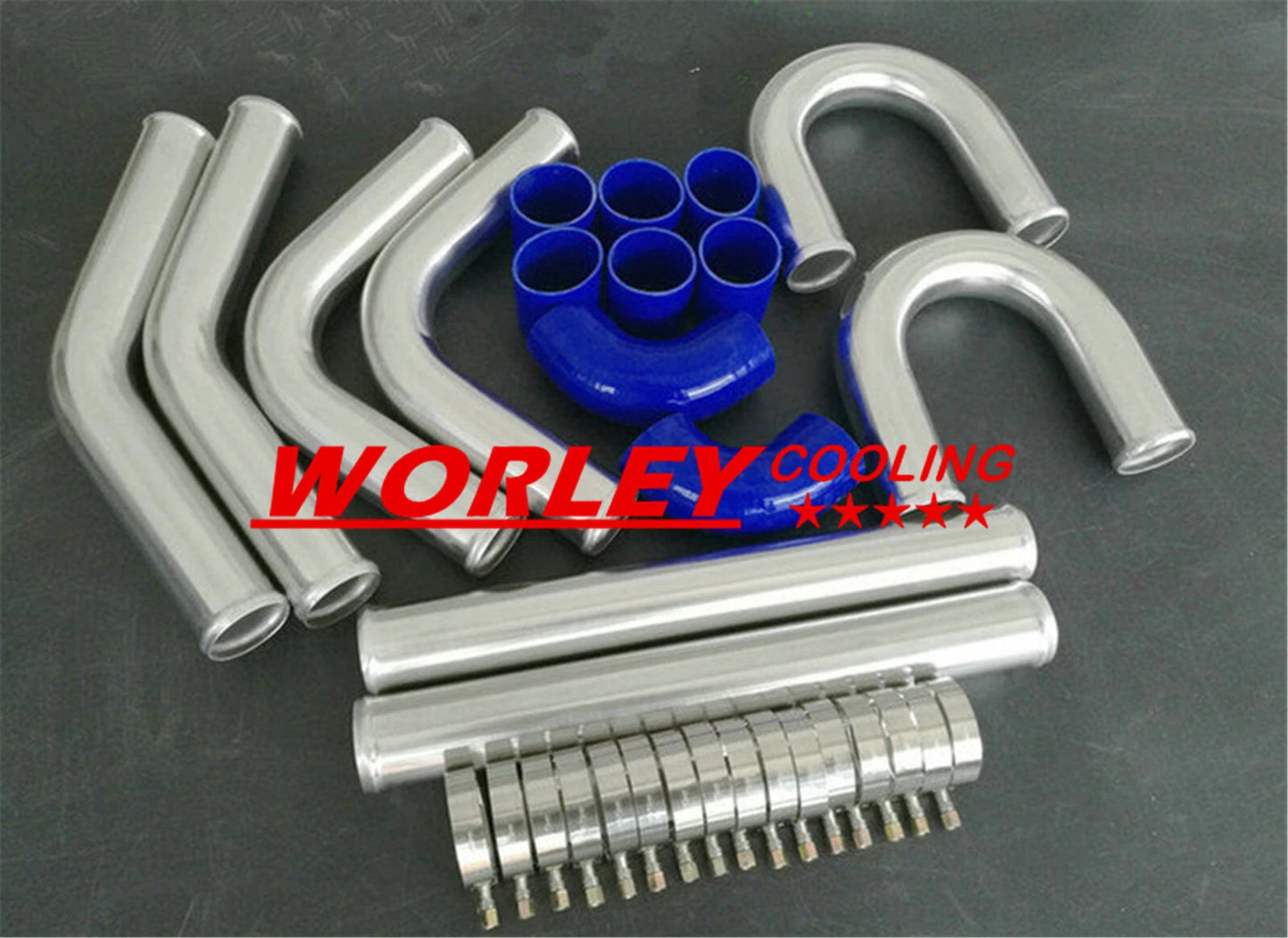2 x QLD-540x170x50 Aluminum Turbo Intercooler
