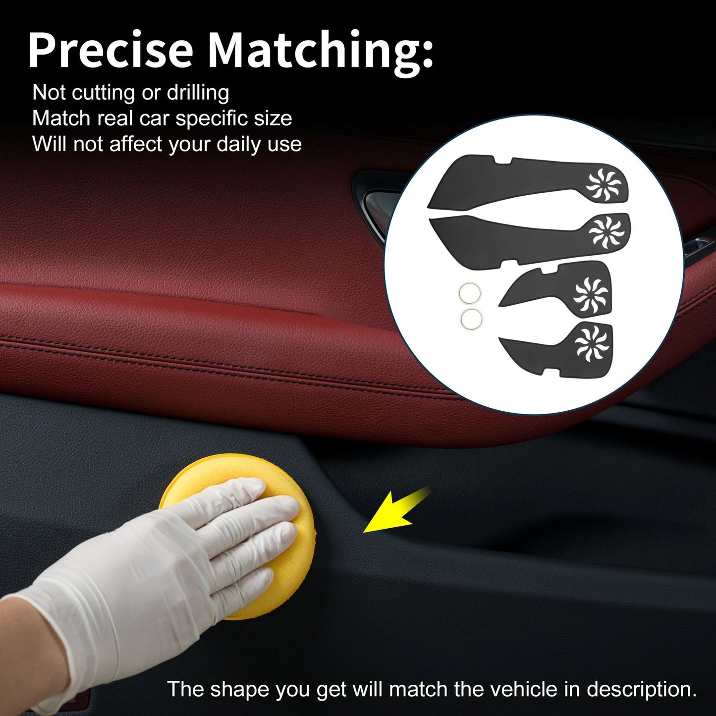 Anti Kick Pad Sticker Protector for Chevrolet Malibu (2016-2025)