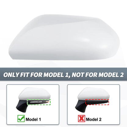 Left Side Door Mirror Cover Cap White for Toyota Camry (2018-2023)