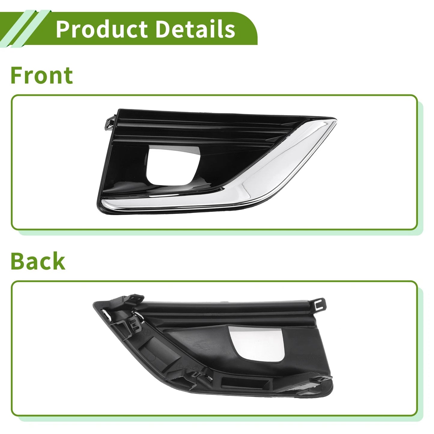Front Right Fog Light Grill for Infiniti Q50 (2018 - 2020)