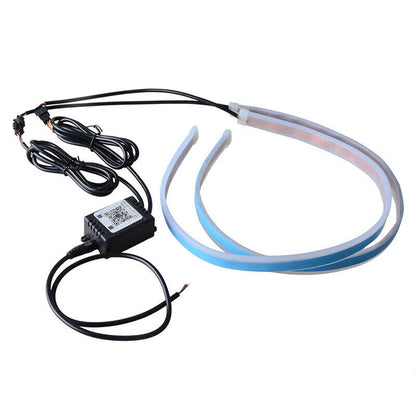 60cm RGB Car Flexible Tube LED Strip Daytime Running DRL Lights