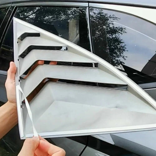 Side Window Louver Shutter Cover Trim Black 2 x for Hyundai Tucson (2022–2022)