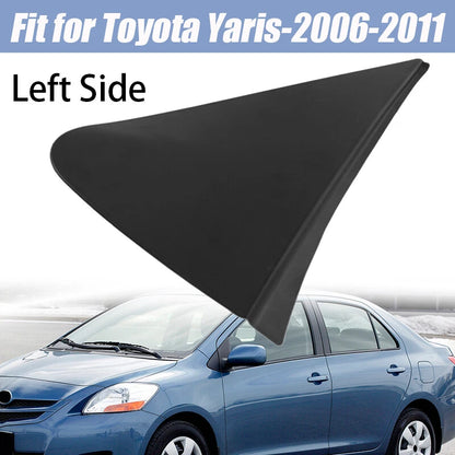 Black Left Front Side Mirror Corner Triangle Cover for Toyota Yaris (2008)