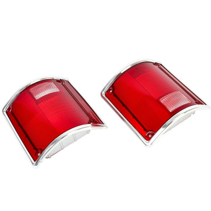 Left & Right Tail Light Lens for Chevrolet C10 C20 C30 Suburban Jimmy (1973-1991)