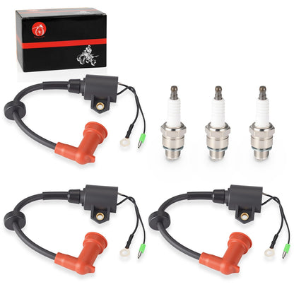 Set of 3 Outboard Ignition Coils for Yamaha 2-Stroke 9.9-25HP ES/LH 94-09