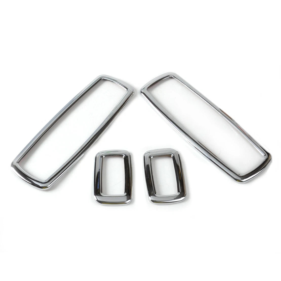 4 x Chrome Interior Window Switch Trim Covers for Jeep Grand Cherokee (2011-2023)