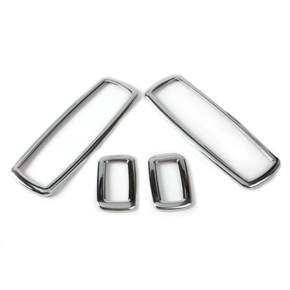 4 x Chrome Interior Window Switch Trim Covers for Jeep Grand Cherokee (2011-2023)
