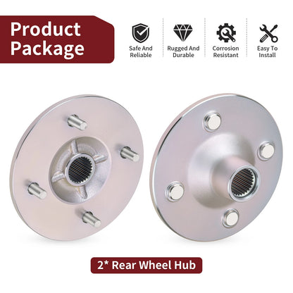 Wheel Hubs 2x Rear Left & Right for Yamaha Grizzly 350 IRS (2007–2011)