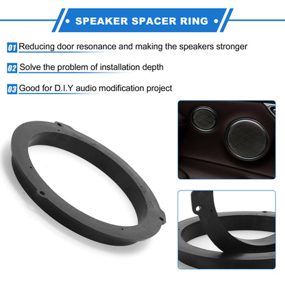Speaker Spacer Ring Adapter for Ford Edge 6.5" Speakers (2015-2023) 2 x Pcs