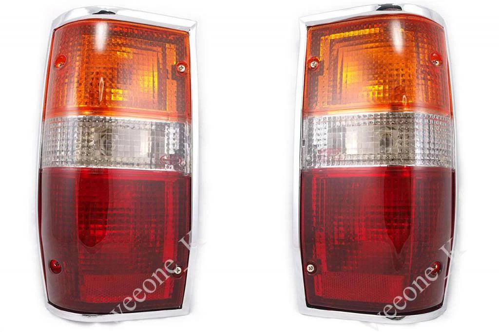 Chrome Rear Tail Lights for Mitsubishi L200 Cyclone  (86-94)