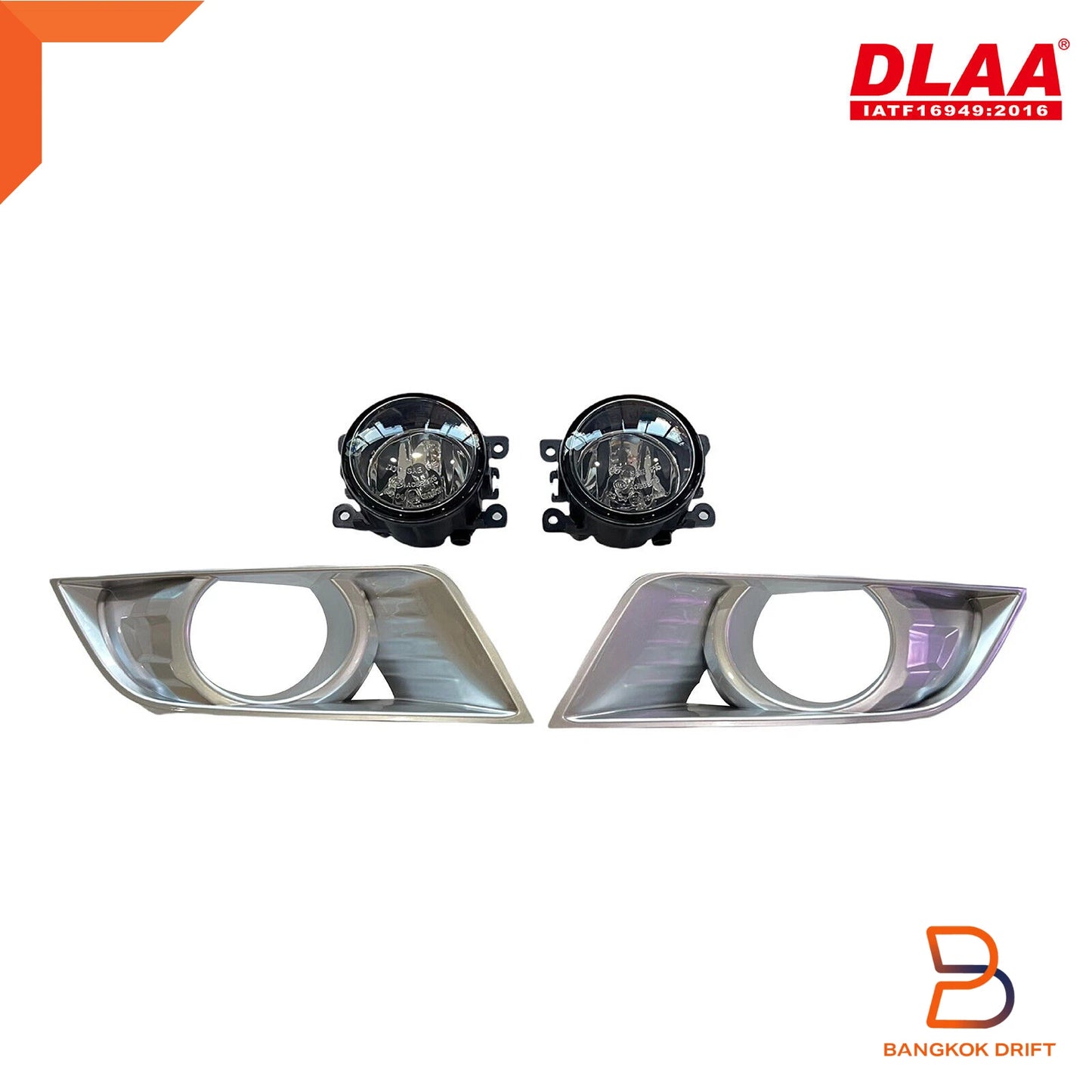 Grey Cover Fog Lamp Spot Light for Ford Ranger Ute T6 PX2 (2015-2018)