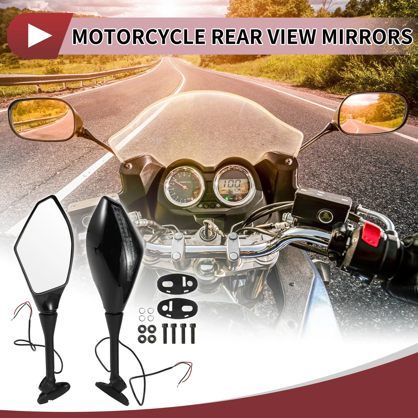 Motorcycle Rear View Mirrors for Honda CBR600RR (2003–2014)