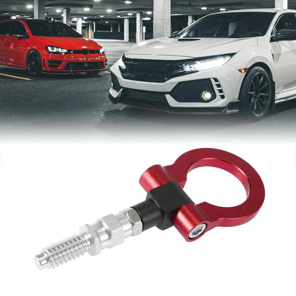 Tow Hook Red Aluminum Alloy Front Bumper Towing Eye for BMW 325i 328i 335i 550i