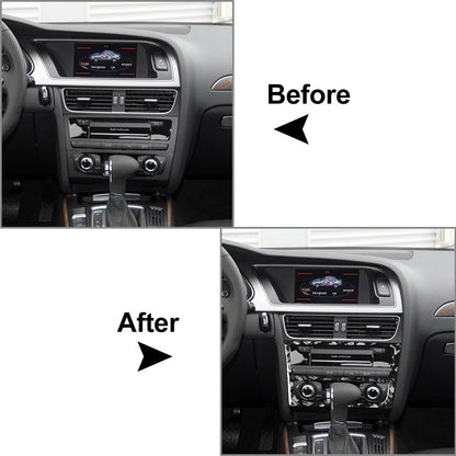 Center Console CD Panel Cover Trim for Audi A4 A5 S4 S5 RS4 RS5 Q5 SQ5 (2008-2023)
