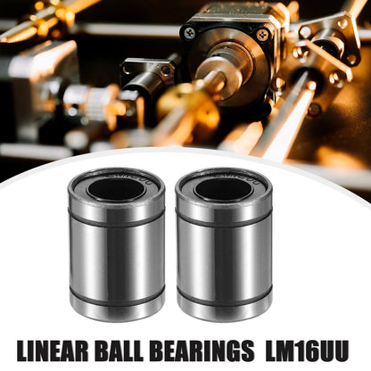 4 x LM16UU 16x28x37 Car Linear Ball Bearings for Car