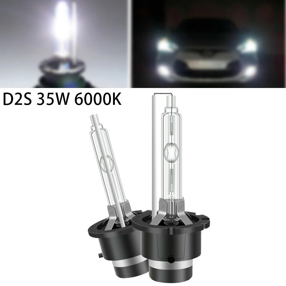 Headlight Bulb / 2pcs / Xenon Lamp Parts White 6000K for Car