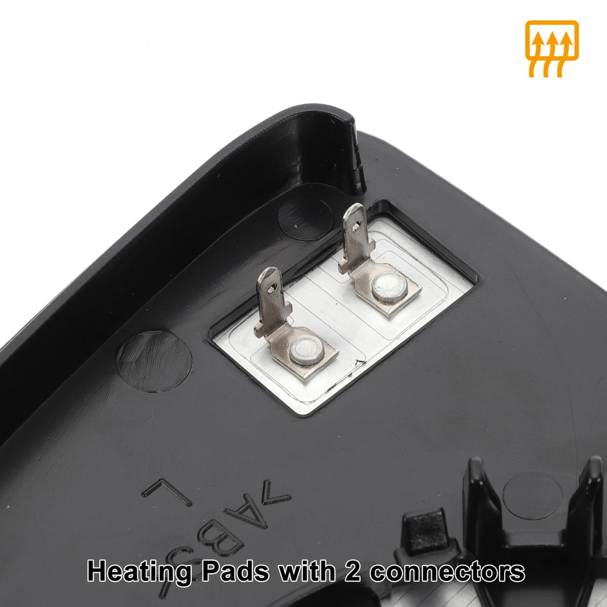 Left Side White Convex Heated Mirror Glass for JEEP GRAND CHEROKEE, Compass