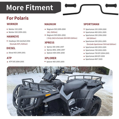 Heavy Duty Handlebar w/ Grips for Polaris Magnum Sportsman Xpress (2000–2005)