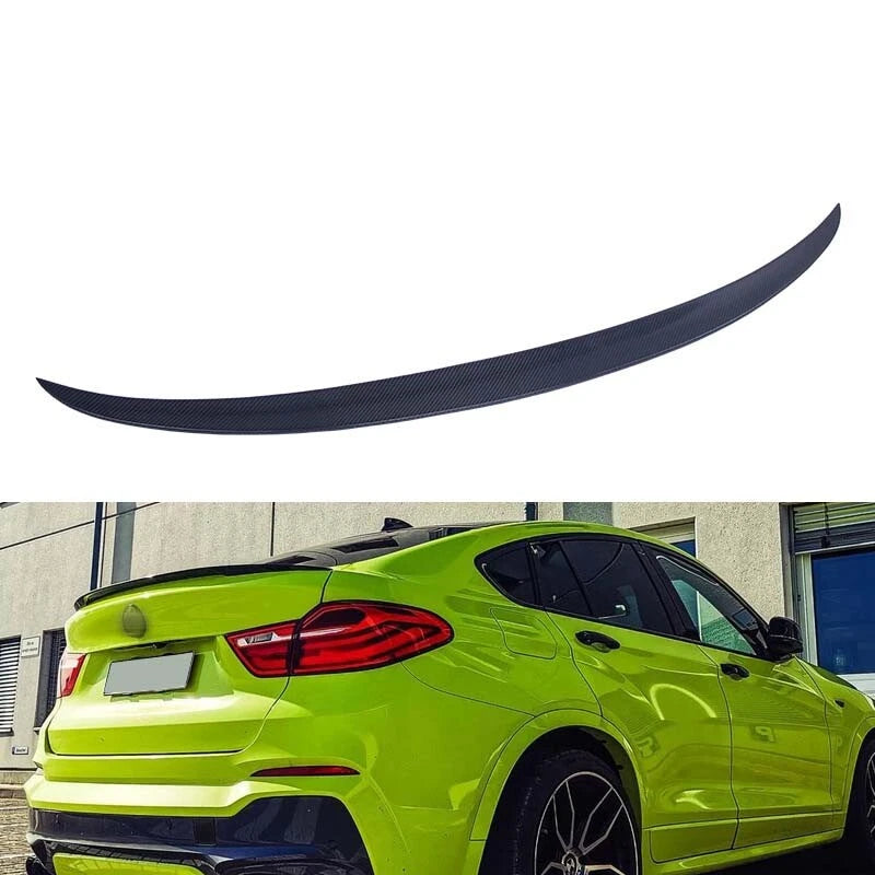 Real Carbon Fiber Rear Trunk Spoiler Wing Lip Fit for 2018-2021 BMW X4 F26 G02