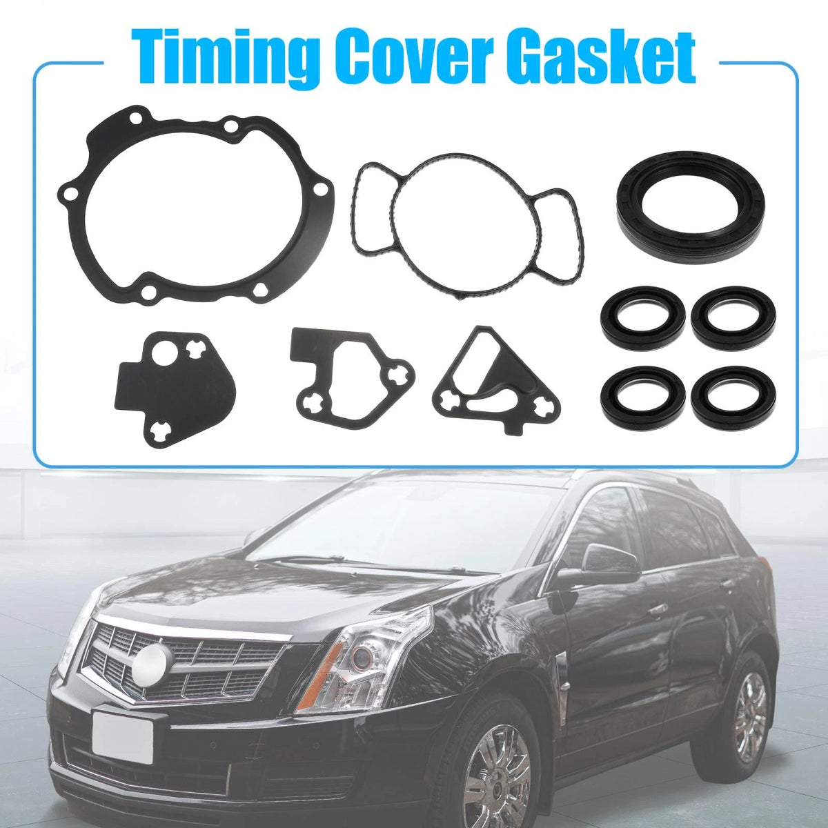 Timing Cover Gasket & Seal Set 3.6L for Cadillac SRX STS & GMC Acadia