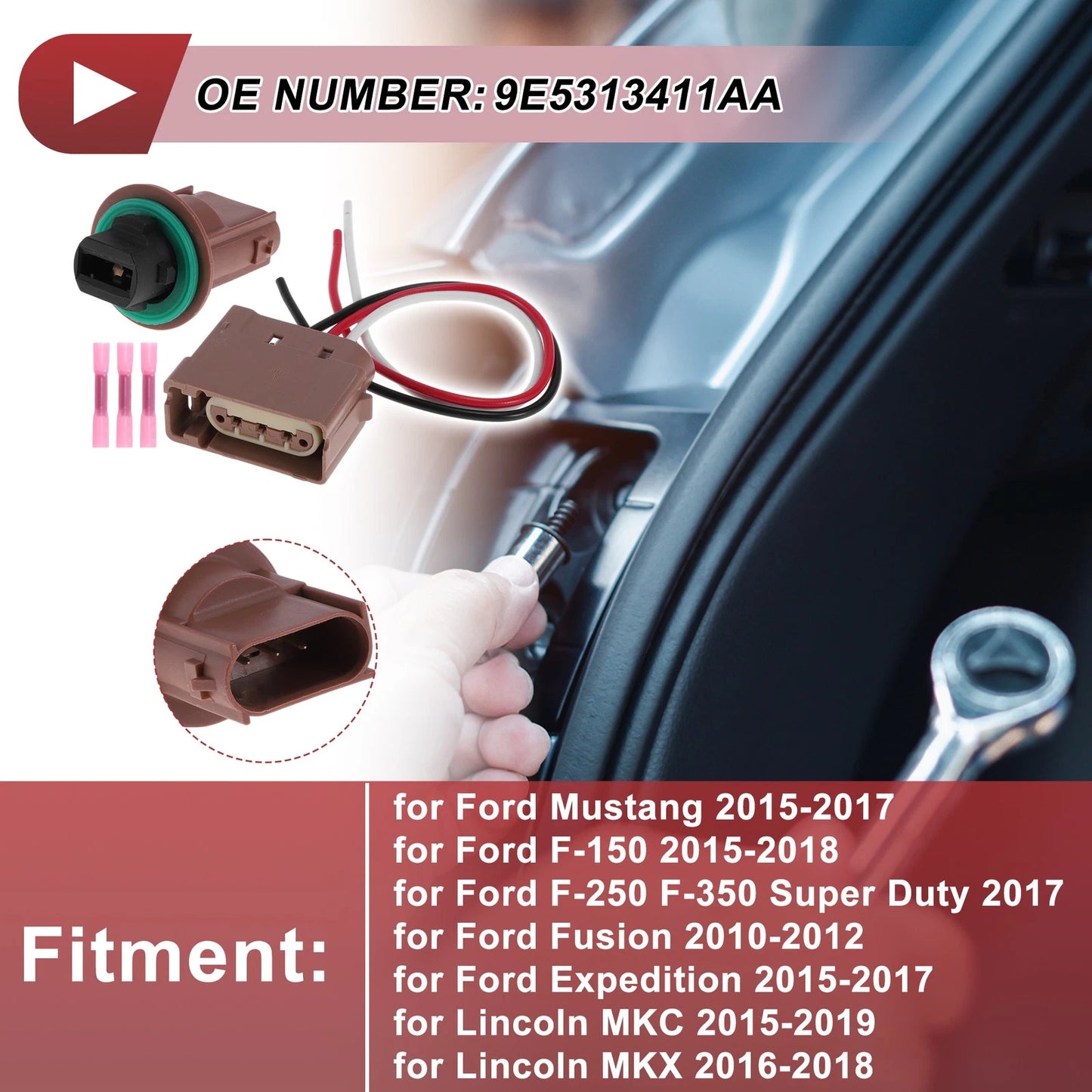 Parking Light Socket Wiring for Ford Mustang (2015-2017)