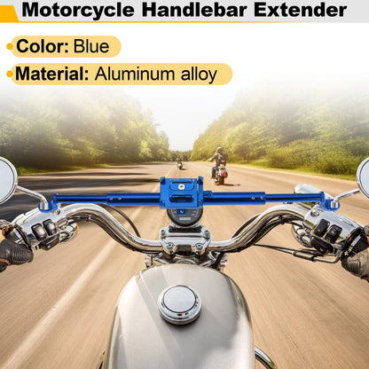 Balance Handle Bar Extender Bracket 1 Set Blue for Motorcycle