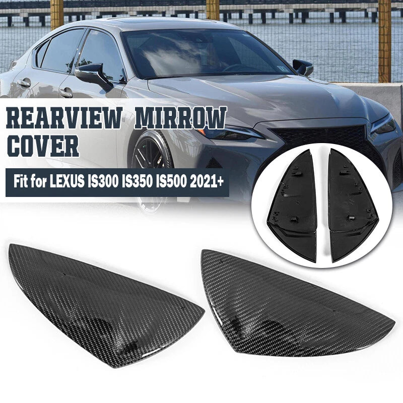 Real Carbon Fiber Rearview Side Mirror Cover Caps for Lexus UX ES LS RC 300 350
