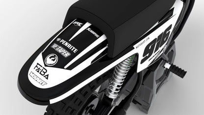 Yamaha PW 50 Pee Wee 50 BURN STYLE Decal Sticker Kit
