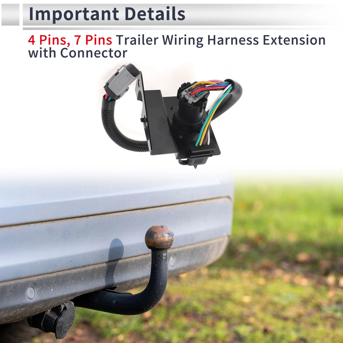 Trailer Wiring Connector Cord for Ford F-250 Super Duty (2002-2004)