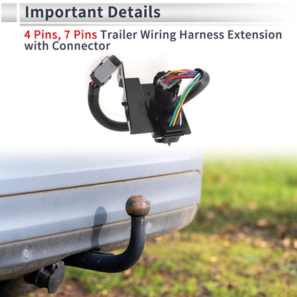 Trailer Wiring Connector Cord for Ford F-250 Super Duty (2002-2004)