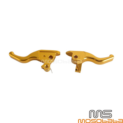 Gold Handlebars Brake Clutch Levers for Harley Tri Glide FLHTCUTG (2021)