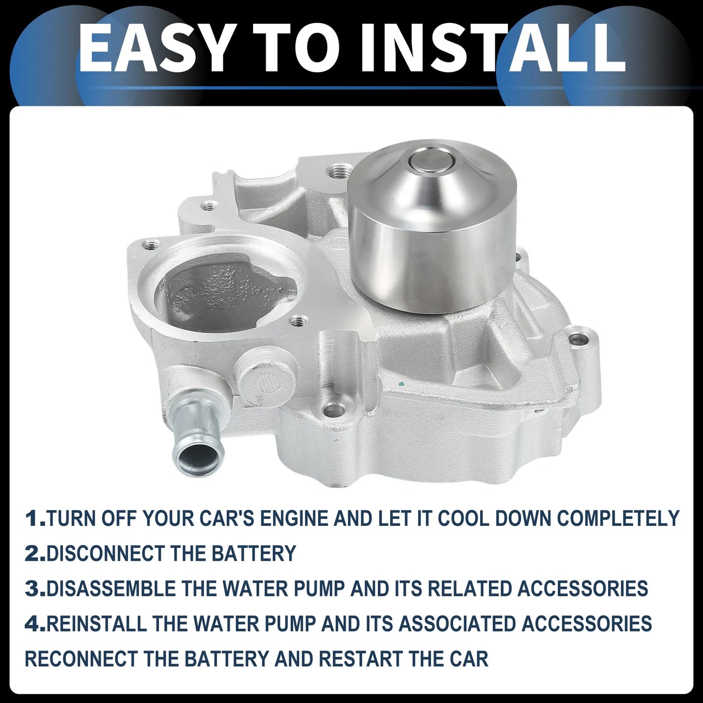 Water Pump with Seals for Subaru Forester (2006-2010)