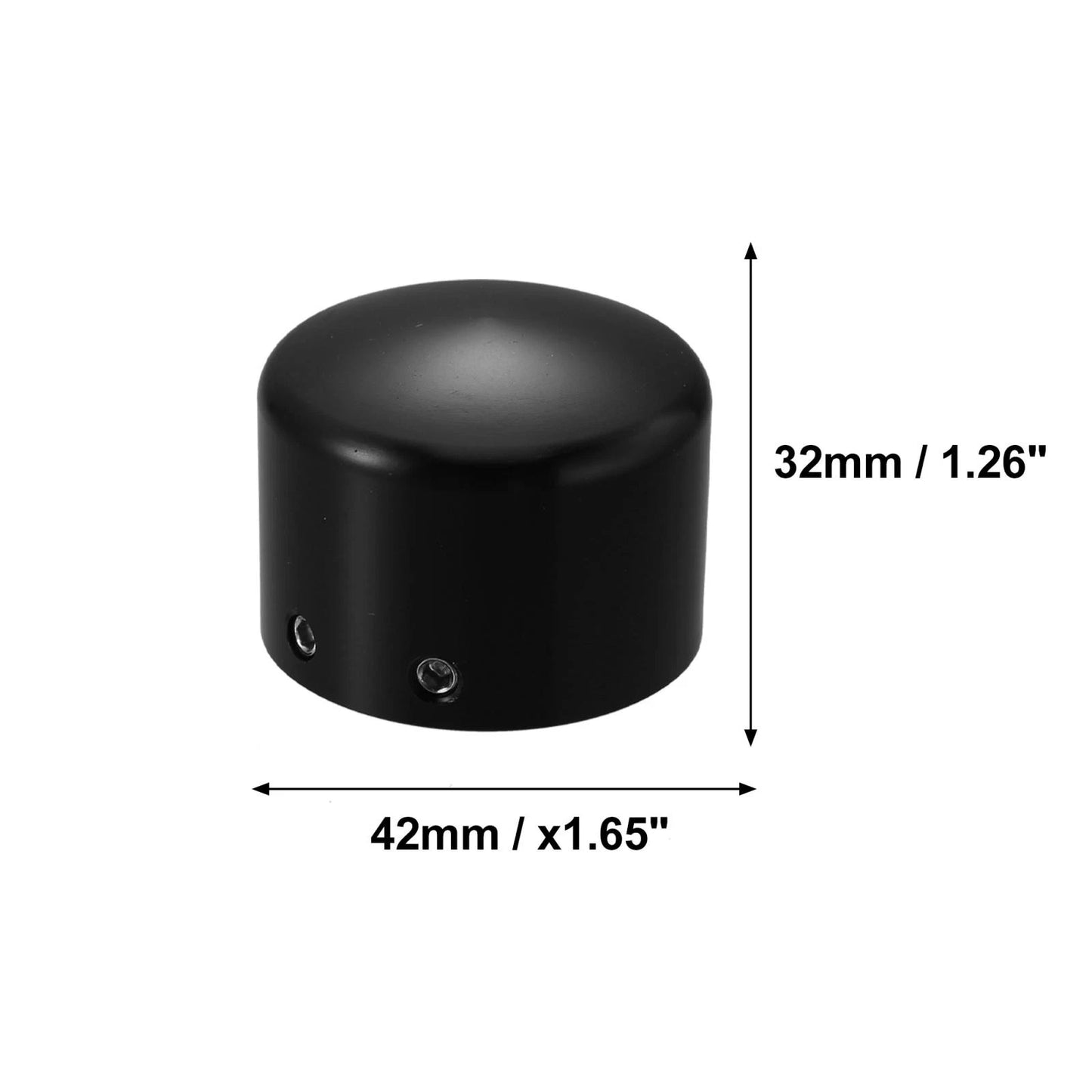 2 x Front Axle Nut Cover for Harley-Davidson Dyna