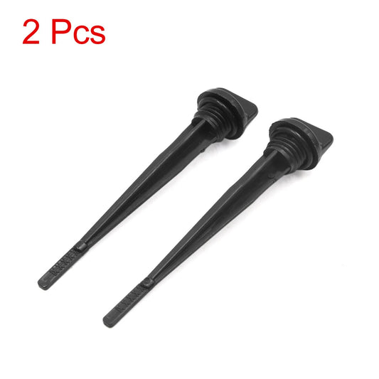 Dipstick / 2 x Black Plastic Motorcycle Engine Oil Tank Level Gauge for CG125