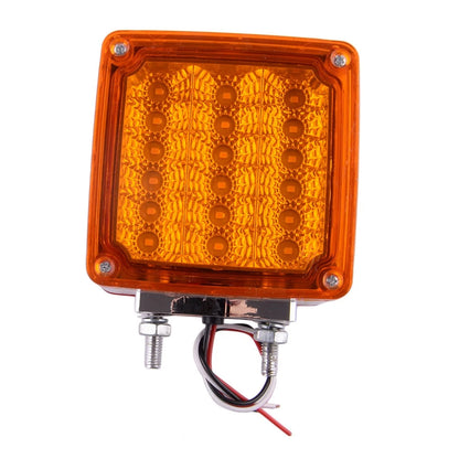 4pcs Square Dual Face Fender Marker Turn Signal Lights for Car