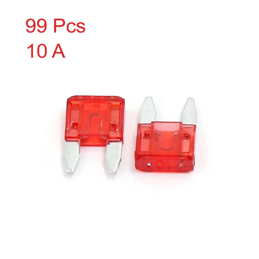 99pcs / Red Plastic Shell ATC Mini Blade Fuse for Car SUV Motorcycle