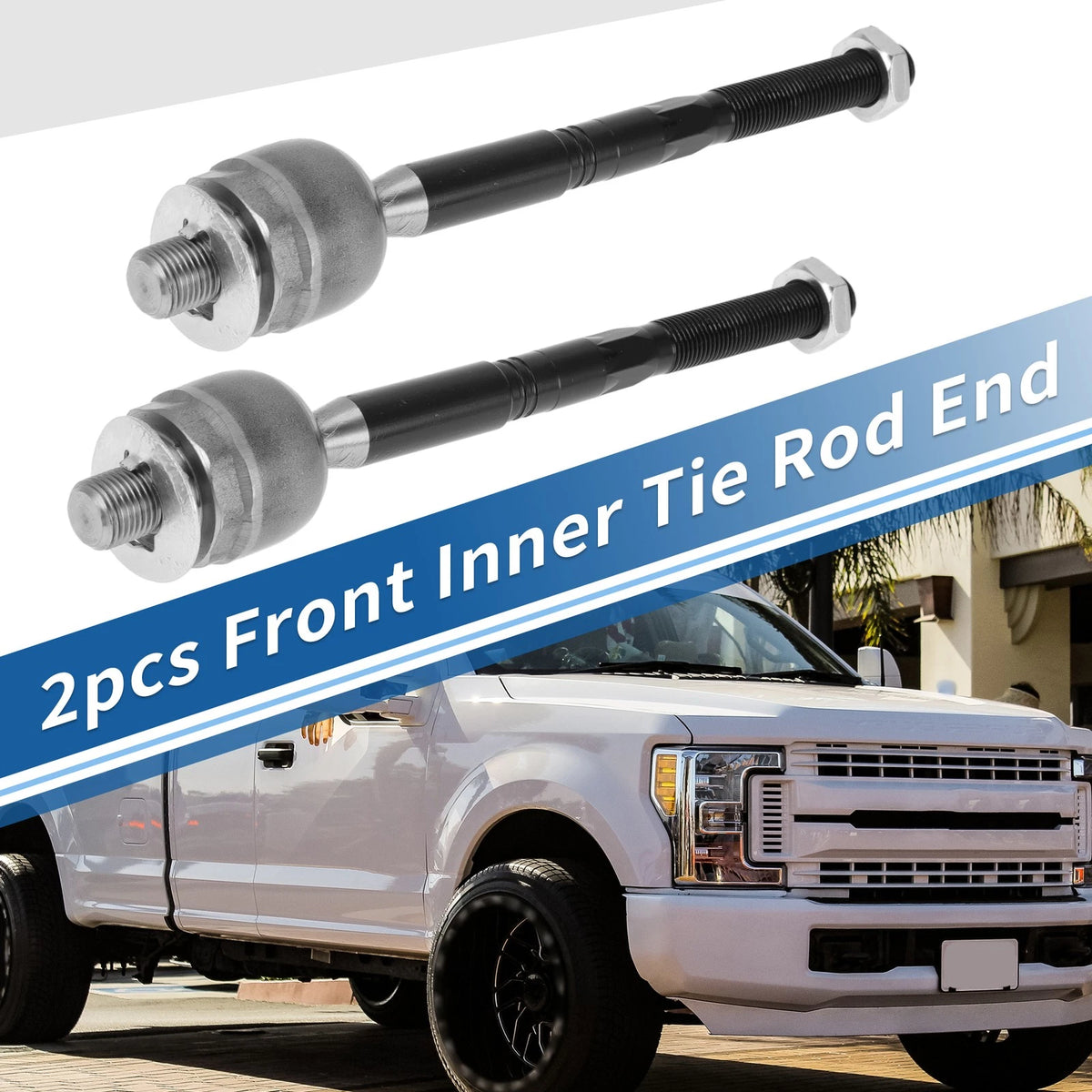 2 x Front Inner Tie Rod End Links for Ford Fusion Edge Lincoln Nautilus MKZ