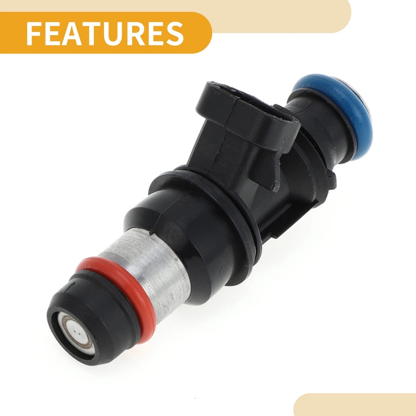 Fuel Injector for GMC Sierra 2500HD (2001-2006) Black