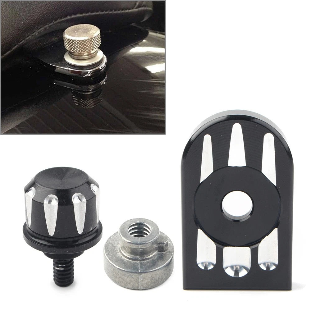 Rear Fender Seat Bolt Nut Tab Cover for Harley XL Dyna Softail (1996-Present)
