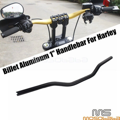 1" Motorcycle Tracker Drag Bars for Harley Dyna Softail Street Bob (2006-2023)