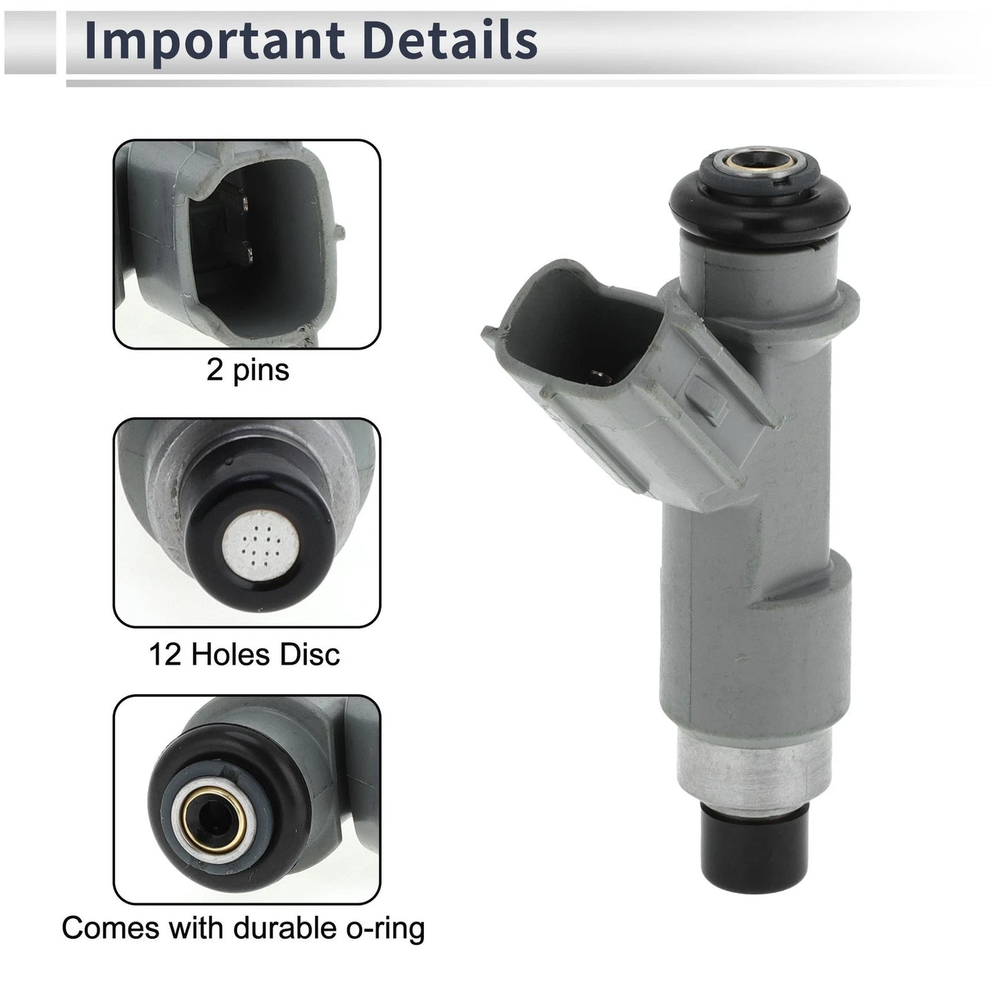 Fuel Injector 1 Pc for Toyota CR0WN GRS20 (2010–2013)