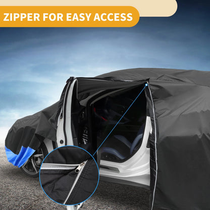 Waterproof Car Cover for Toyota RAV4 (210D Oxford Cloth, Black)