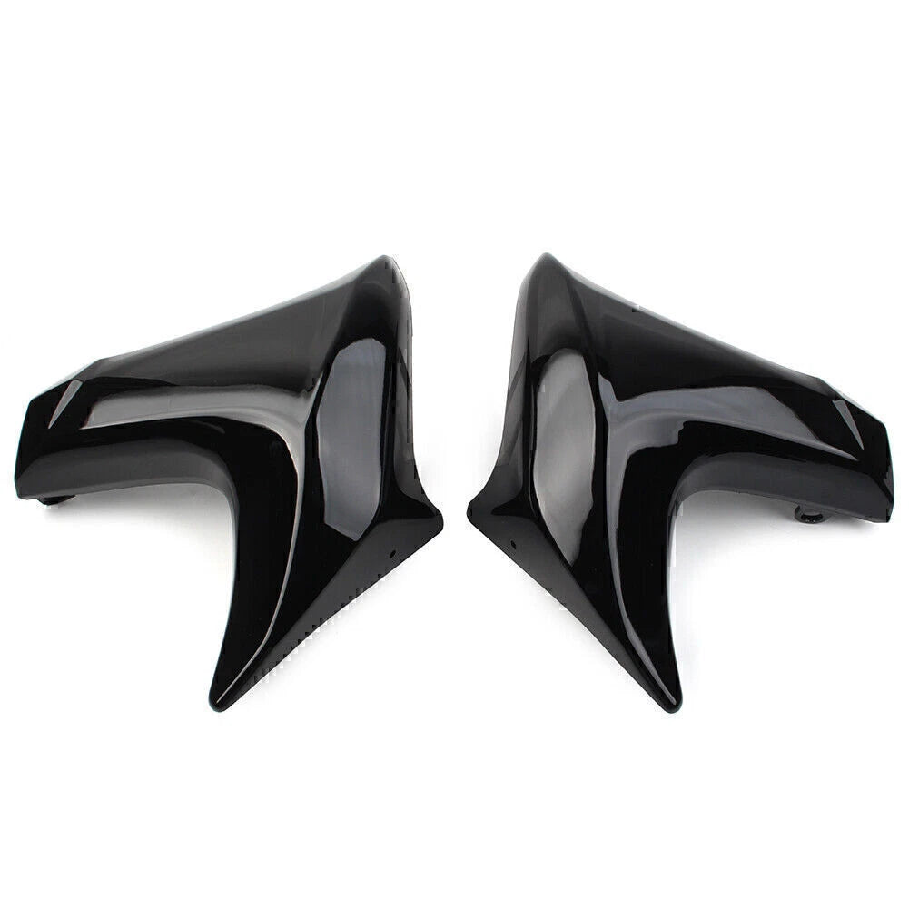 Gloss Black ABS Radiator Cap Compression Plate for Kawasaki ER6N (2012-2016)