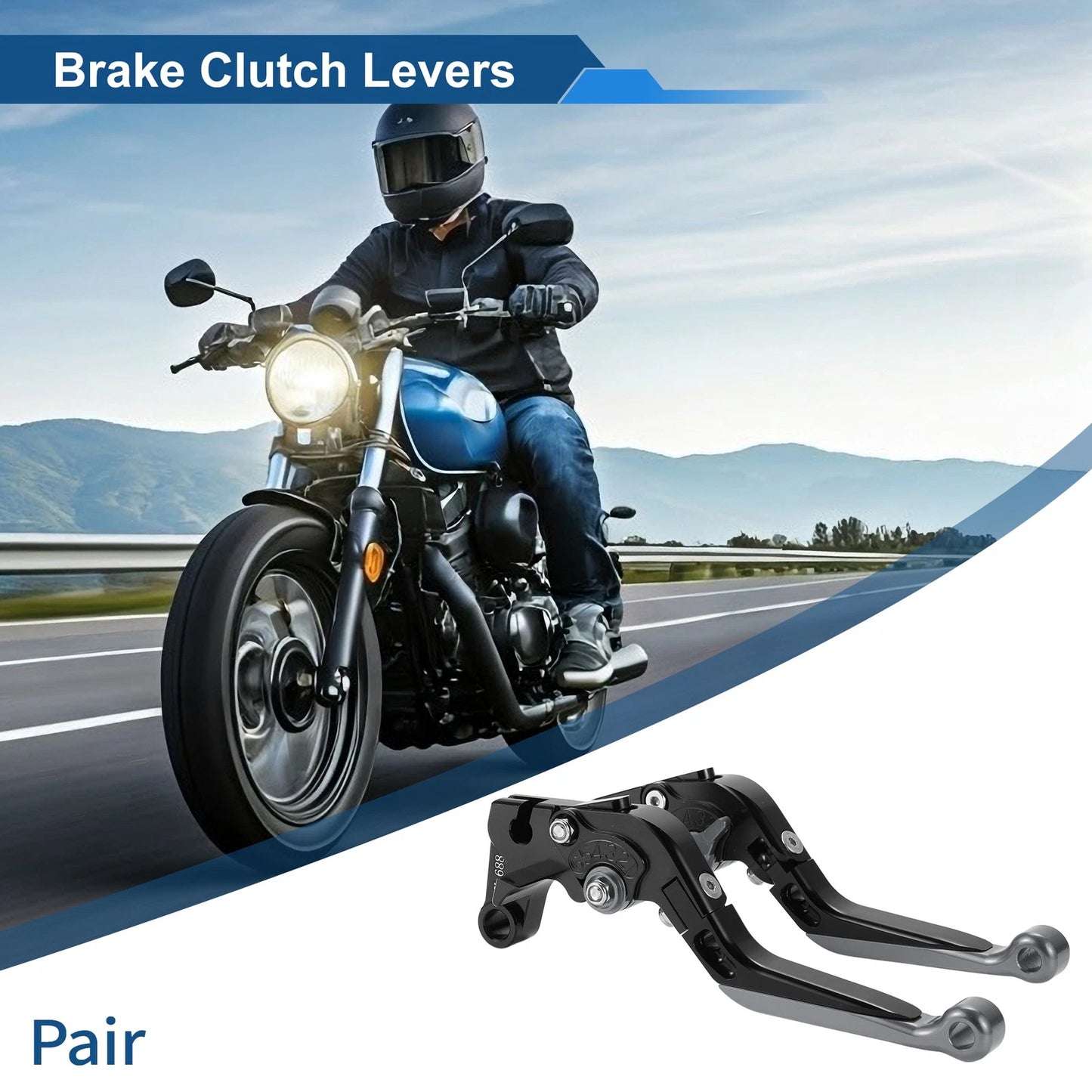 Adjustable Short/Long Brake Clutch Lever for Yamaha YZF-R1 Black Titanium