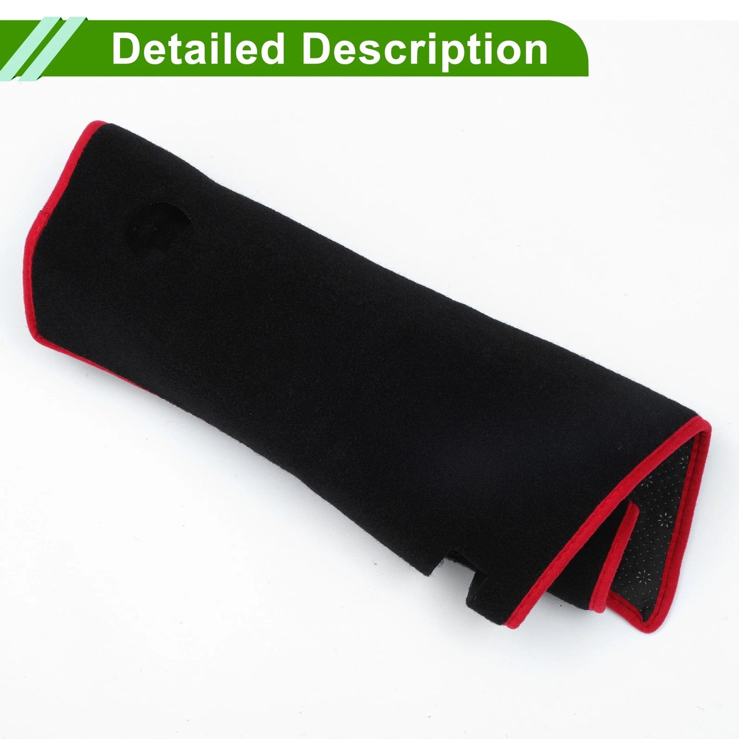 Dashboard Cover Mat for Suzuki Solio (2021-2024) Black Red 1 Set