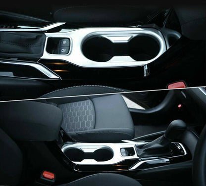 Front Water Cup Holder Cover Trim for 2019-2023 Toyota Corolla Hatchback Silver