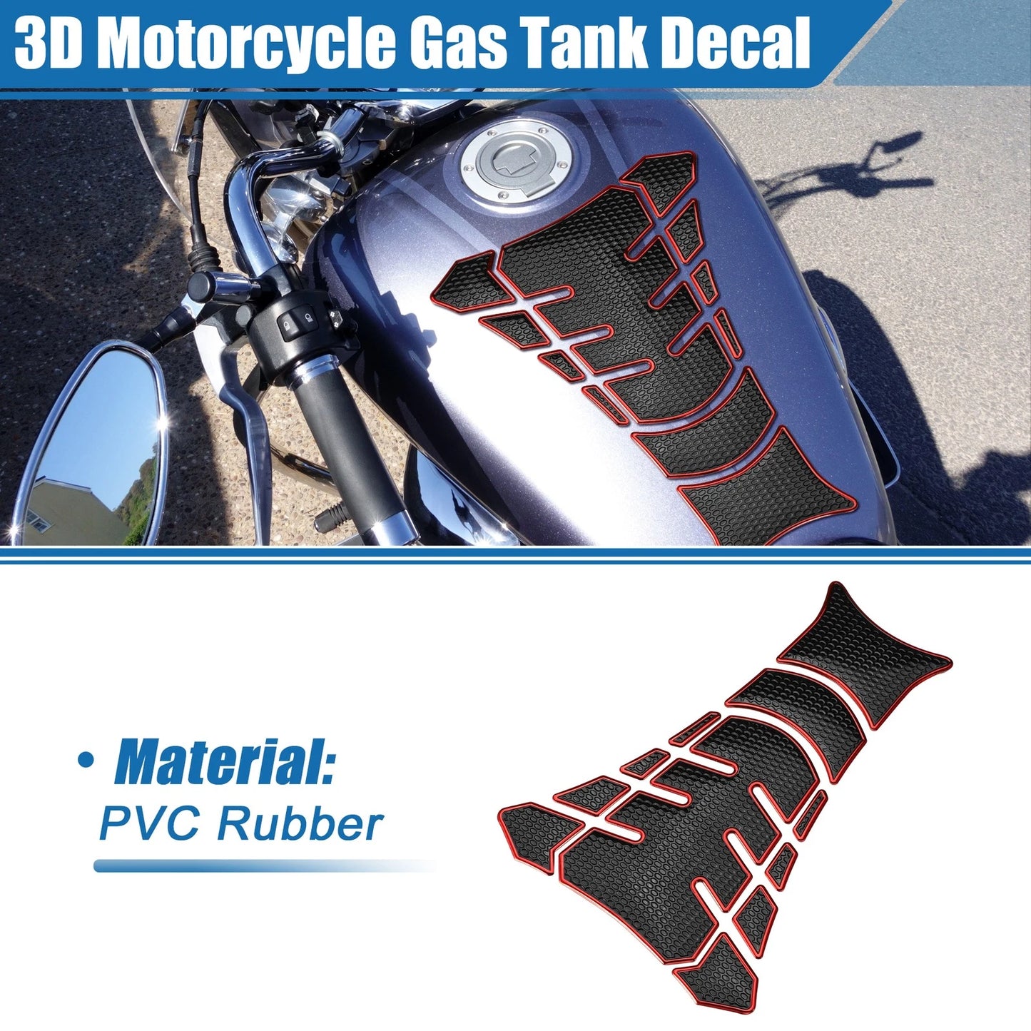 Gas Tank Decal 7.80''x5.63'' for Universal Motorcycle