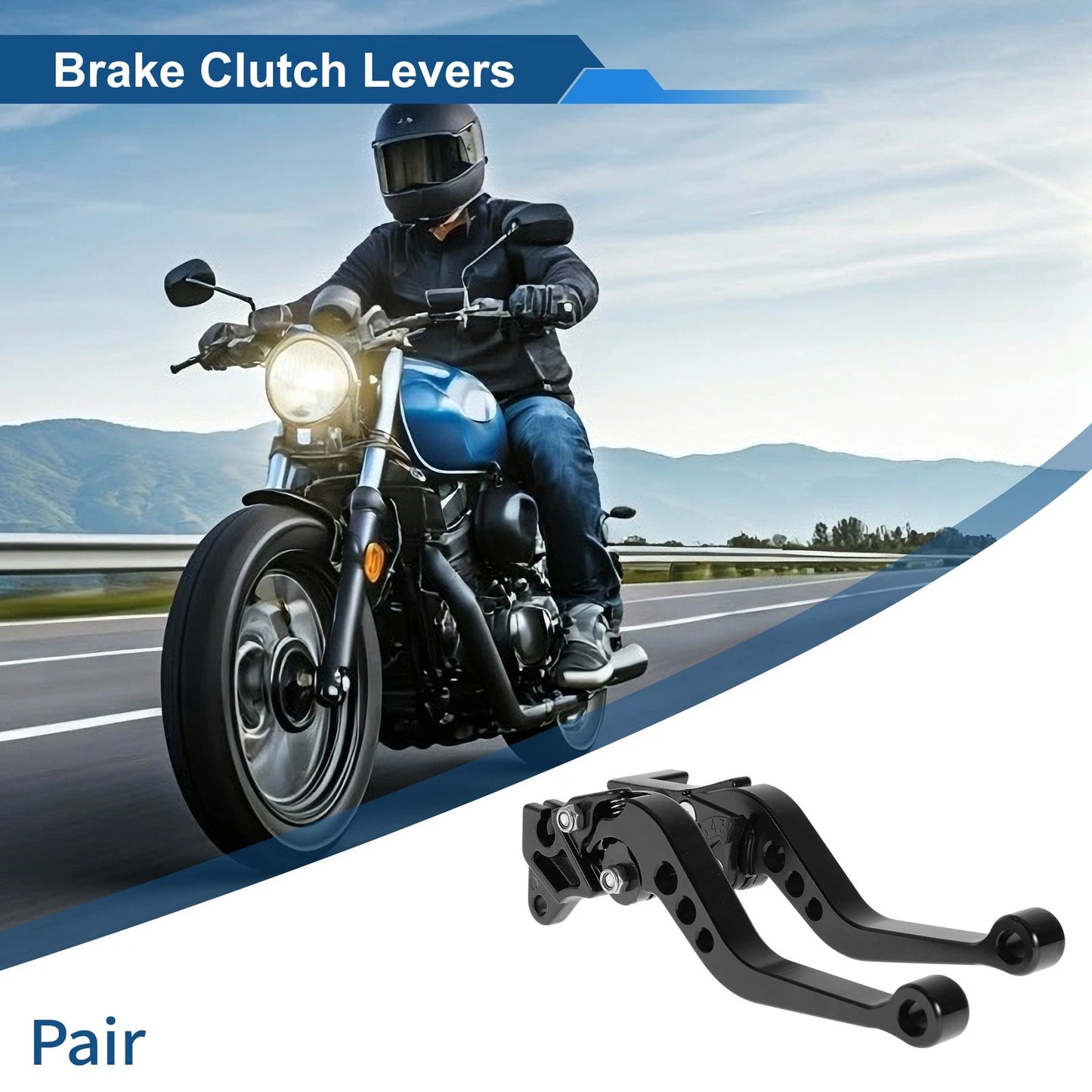 1 Pair / Adjustable Short Brake Clutch Lever for Yamaha YFZ 450 (2003–2006)