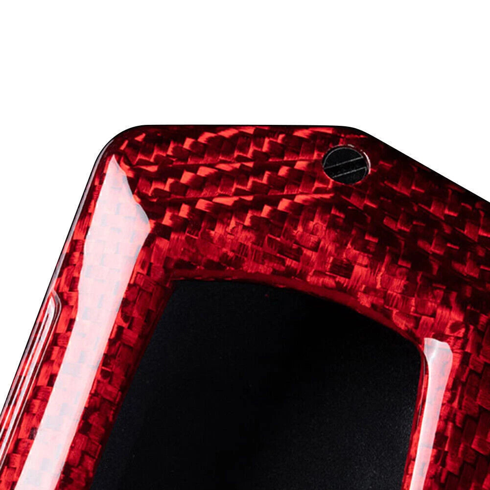 Red Carbon Fiber Key Fob Case Cover for Toyota Alphard RAV4 Hilux